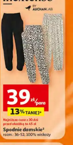 Auchan Spodnie damskie oferta
