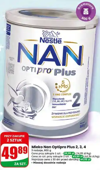Dino Mleko Nan Optipro Plus 2, 3, 4 oferta
