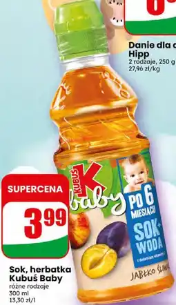 Dino Sok, herbatka Kubuś Baby oferta