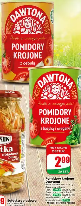 Dino Pomidory krojone Dawtona oferta