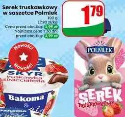 Dino Serek truskawkowy w saszetce Polmlek oferta