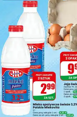 Dino Mleko spożywcze świeże 3,2% Polskie Mlekovita oferta