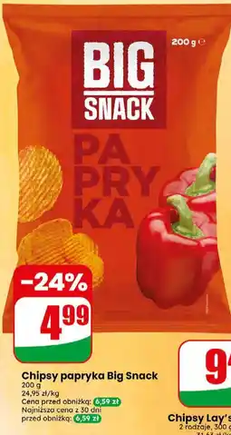 Dino Chipsy papryka Big Snack oferta
