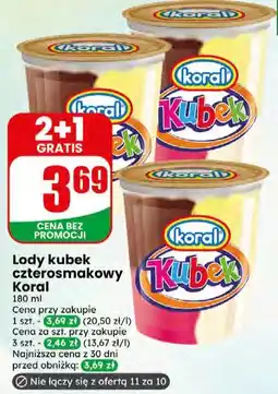 Dino Lody kubek czterosmakiowy Koral oferta