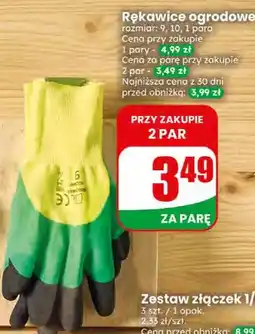 Dino Rękawice ogrodowe rozmiar: 9, 10, 1 para oferta