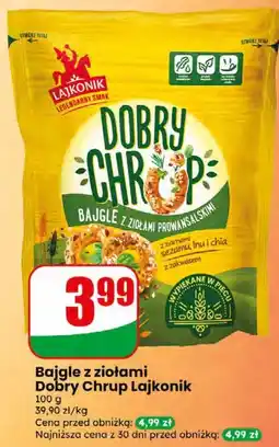 Dino Bajgle z ziołami Dobry Chrup Lajkonik oferta