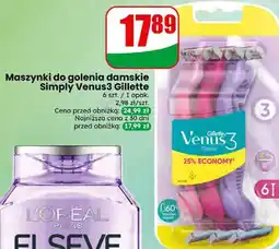 Dino Maszynki do golenia damskie Simply Venus3 Gillette oferta