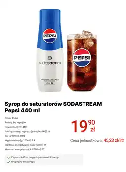 Media Expert Syrop do saturatorów SODASTREAM Pepsi oferta