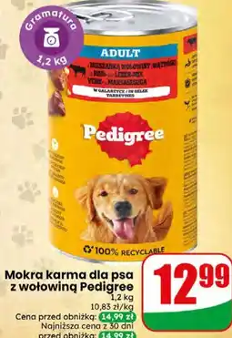 Dino Mokra karma dla psa z wołowiną Pedigree oferta