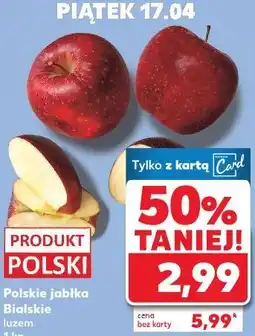 Kaufland Polskie jabłka Bialskie luzem oferta