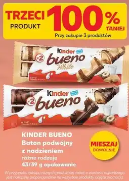 Kaufland Baton podwójny z nadzieniem KINDER BUENO oferta