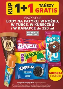 Kaufland LODY NA PATYKU, W ROŻKU, W TUBCE, W KUBECZKU i W KANAPCE do oferta
