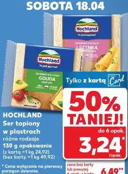 Kaufland HOCHLAND Ser topiony w plastrach różne rodzaje 130 g opakowanie oferta