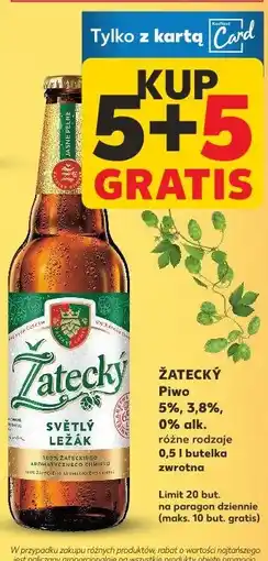 Kaufland ŽATECKÝ Piwo 5%, 3,8%, 0% alk oferta