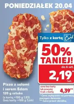 Kaufland Pizza z salami i serem Edam 120 g sztuka oferta