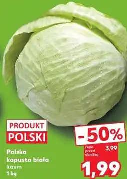 Kaufland Polska kapusta biała luzem oferta