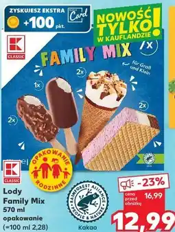 Kaufland K-Classic Lody Family Mix oferta