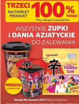 Kaufland WSZYSTKIE ZUPKI i DANIA AZJATYCKIE DO ZALEWANIA oferta