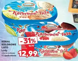 Kaufland KORAL KOLOROWE LATO Lody różne rodzaje 1l opakowanie oferta