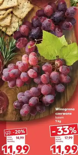 Kaufland Winogrona czerwone luzem oferta
