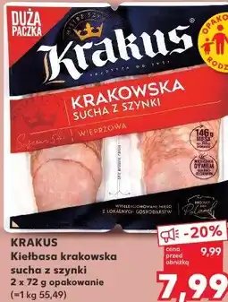Kaufland Kiełbasa krakowska sucha z szynki oferta