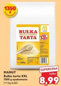 Kaufland MAMUT Bułka tarta XXL 1350 g opakowanie oferta