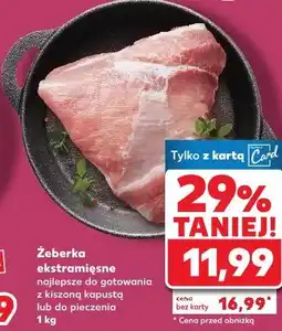 Kaufland Żeberka ekstramięsne oferta