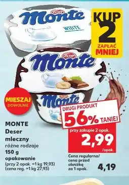 Kaufland MONTE Deser mleczny oferta
