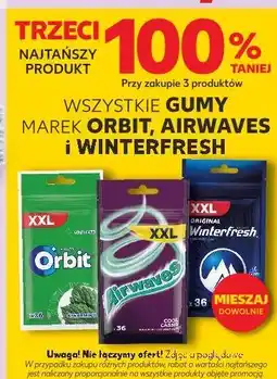 Kaufland WSZYSTKIE GUMY MAREK ORBIT, AIRWAVES I WINTERFRESH oferta