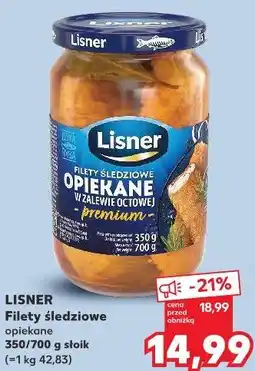 Kaufland Filety śledziowe opiekane w zalewie octowej premium 350/700 g słoik oferta