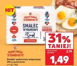 Kaufland Stąd takie Dobre! Smalec wyborowy wieprzowy 200 g opakowanie oferta