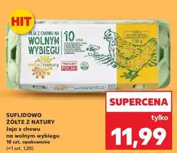 Kaufland SUFLIDOWO ŻÓŁTE Z NATURY Jaja z chowu na wolnym wybiegu 10 szt. opakowanie oferta