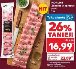 Kaufland Żeberka wieprzowe paski 1 kg MORLINY oferta