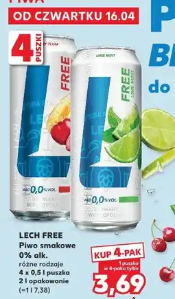Kaufland LECH FREE Piwo smakowe 0% alk oferta