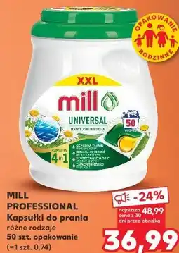 Kaufland MILL PROFESSIONAL Kapsułki do prania różne rodzaje oferta
