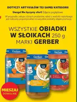 Kaufland WSZYSTKIE OBIADKI W SŁOIKACH 250 g MARKI GERBER oferta