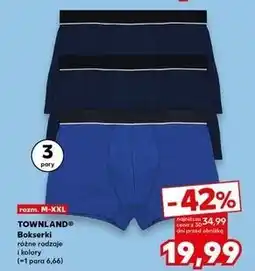 Kaufland TOWNLAND Bokserki różne rodzaje i kolory oferta