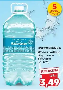 Kaufland Ustronianka Woda źródlana niegazowana oferta