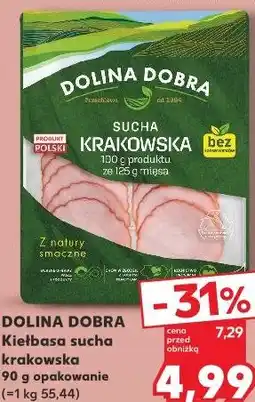Kaufland Kiełbasa sucha krakowska oferta