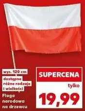 Kaufland Flaga narodowa na drzewcu oferta