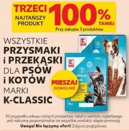 Kaufland WSZYSTKIE PRZYSMAKI i PRZEKĄSKI DLA PSÓW I KOTÓW MARKI K-CLASSIC oferta
