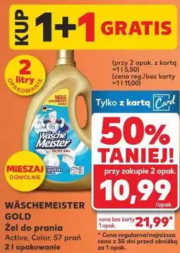 Kaufland WÄSCHEMEISTER GOLD Żel do prania Active, Color, 57 prań oferta