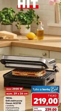 Kaufland TEFAL Grill elektryczny Classic GC271D oferta