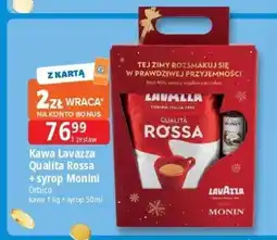 E.Leclerc Kawa + syrop monin 50 ml Lavazza Qualita Rossa oferta