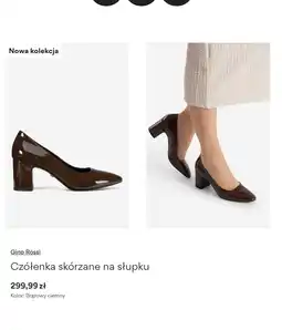 CCC Czółenka skórzane na słupku Gino Rossi oferta