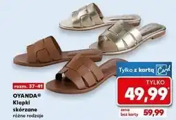 Kaufland OYANDA Klapki skórzane różne rodzaje oferta