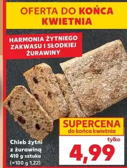 Kaufland Chleb żytni z żurawiną 410 g sztuka oferta
