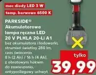 Kaufland PARKSIDE Akumulatorowa lampa ręczna LED 20 V PLHLA 20-Li A1 oferta