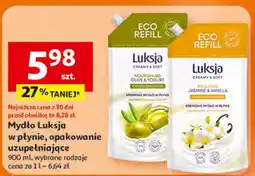 Auchan Mydło Luksja w płynie, opakowanie uzupełniające oferta