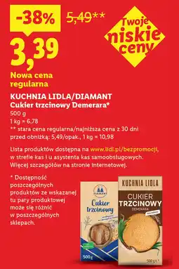 Lidl Cukier trzcinowy Demerara Kuchnia Lidla/Diamant oferta